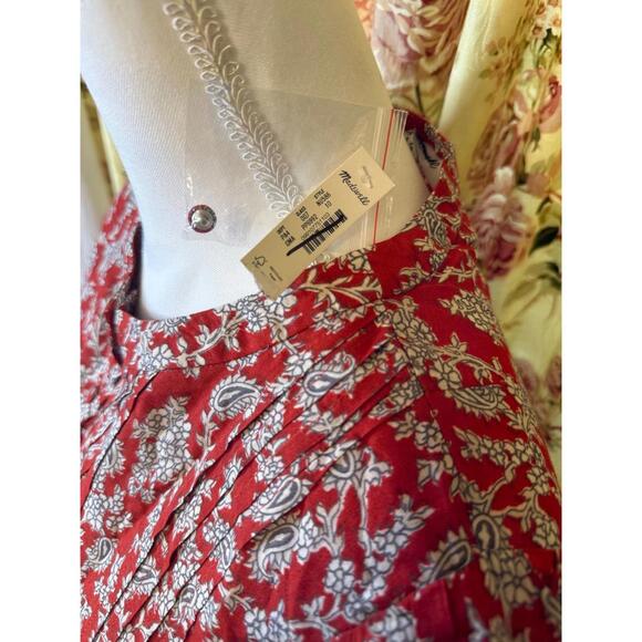 Madewell Patterned Red Maxi Dress Size 10 Brand New With Tags - Picture 2 of 2